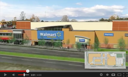April 2011 SmartCentres video of the "Walmart mall" plan for Alderbridge Way in Richmond, B.C.